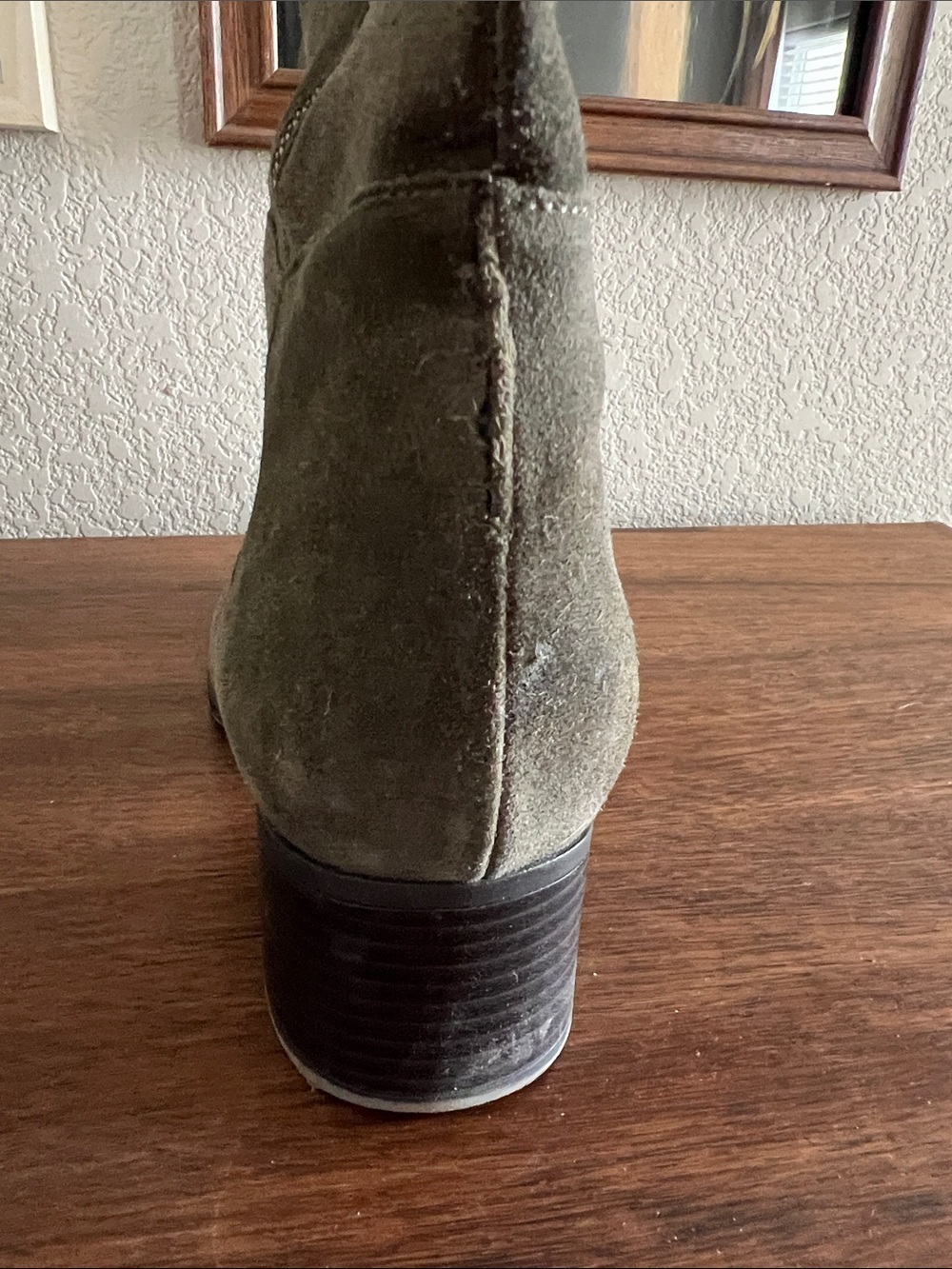 Naturalizer Olive Suede Knee Boot with Tassel - Picture 10 of 10